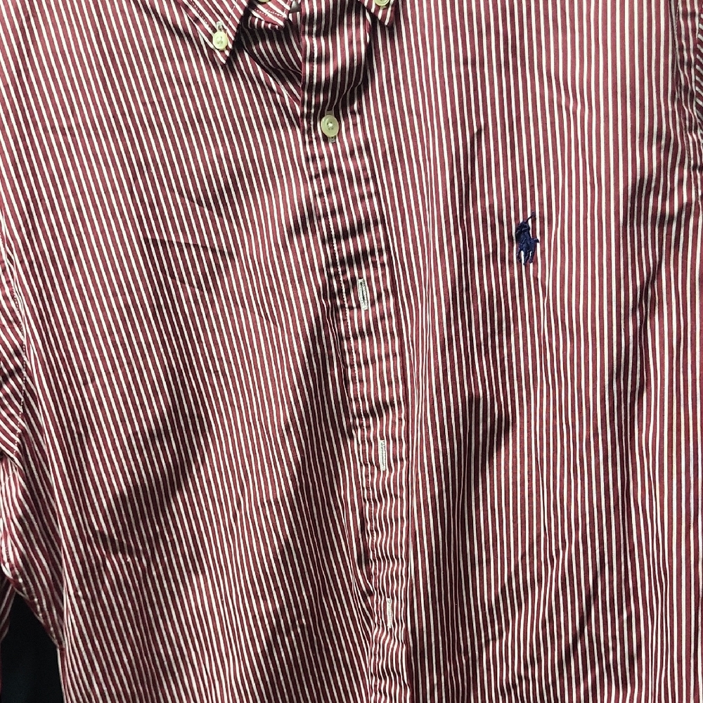 Ralph Lauren Blue Label Red and White Striped Shirt